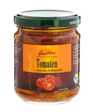 Gustoni Gustoni Organic Semi-Dried Tomato in Herb Oil (1 x 190 g)