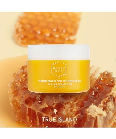 TRUE ISLAND Honey Bee Venom Multi Solution Cream | All-In-One Face Moisturizer for Sensitive Skin | Hydrating Korean Moisturizer with Bee Venom | 1.85 Fl. oz - Buy Online on GoSupps.com