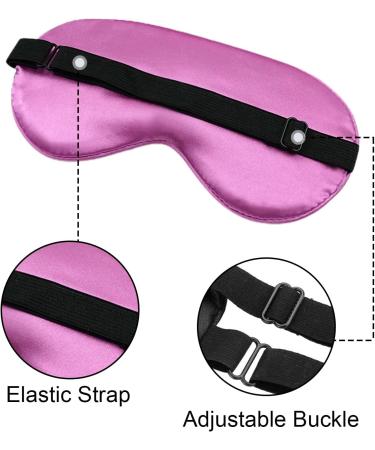 TSHAOUN Silk Sleep Masks - 6 Piece Set for Women, Men, and Children - Adjustable Strap, Blackout Eye Cover for Night, Travel, Nap - (6 Colors) - Buy Online on GoSupps.com