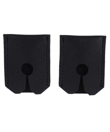 Beaupretty 2 pieces leather razor case safety razor headgear Reiserrasiser protectors etui razor accessories for men father gift