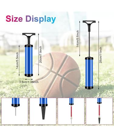 6 Set Ball Pump with 30 Needles, Nozzles, Extension Hose - Basketball, Soccer, Volleyball Inflator Kit + Birthday Balloon Hand Pump - Buy Online on GoSupps.com