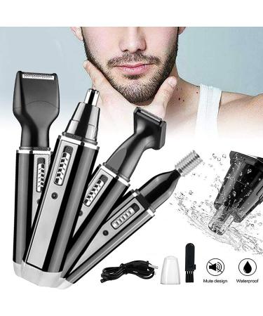 USB Rechargeable Ear and Nose Hair Trimmer - Waterproof Professional Dual Edge Blades for Men & Women - Buy Online on GoSupps.com