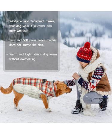 Buy Kuoser Warm Dog Jacket - Reflective Windproof Winter Coat for Small & Large Dogs - Stylish Red XXXL/3XL - Buy Online on GoSupps.com