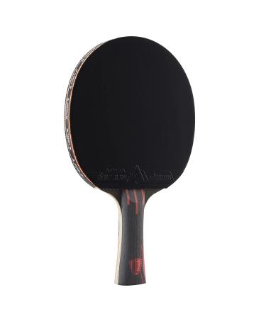 JOOLA Infinity Overdrive - Professional Performance Ping Pong Paddle with Carbon Kevlar Technology - Black Rubber on Both Sides - Competition Table Tennis Racket for Advanced Training - Extreme Speed Red Handle (Black/Black Rubber)
