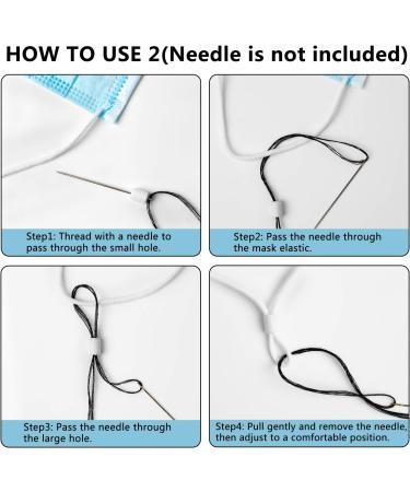 OCEANTREE Cord Locks for Mask - Silicone Cord Stopper Earloop Toggles - White - Buy Online on GoSupps.com