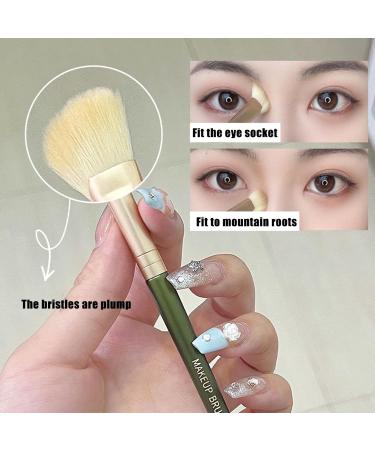 Nose Shadow Brush Precise Blending Brush for Makeup Half-Fan Shape Eyeshadow Brush Professional Embellish Nose Bridge Eye Socket Side Shadow Smudge Bevel Tmay - Buy Online on GoSupps.com
