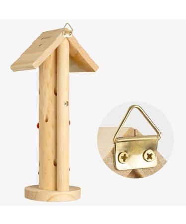 Navaris Wooden Ladybird Habitat - Hanging Ladybug House Shelter for Garden - Handcrafted Pinewood Insect Hotel for Bug Hibernation - Buy Online on GoSupps.com