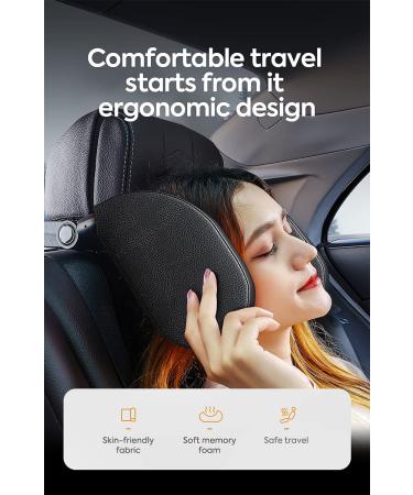Zokoe Kids Neck Pillow - Soft Breathable Headrest for Car Travel | Fast Assembly Supports Head & Neck | Ideal for Adults & Children (Black) - Buy Online on GoSupps.com