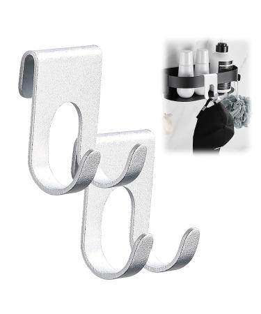 Razor keeper Razorhaken Razor Stand self -adhesive shower shower hook towel hook Utility Storing hooks hook hooks for bathroom kitchen organizer for towel Luffa (silver*2)
