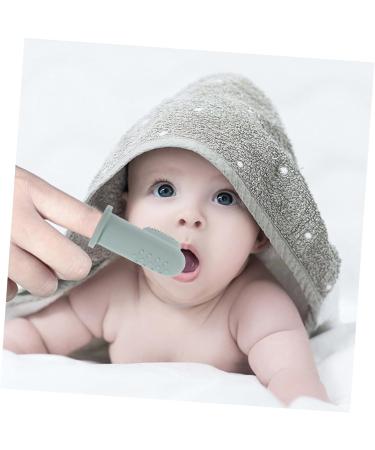 Gleavi Newborn Toothbrush Set - 3-in-1 Finger Brush & Massage Toy for Babies | Soft Fur Tongue Cleaner & Mouth Cleaning Device - Buy Online on GoSupps.com
