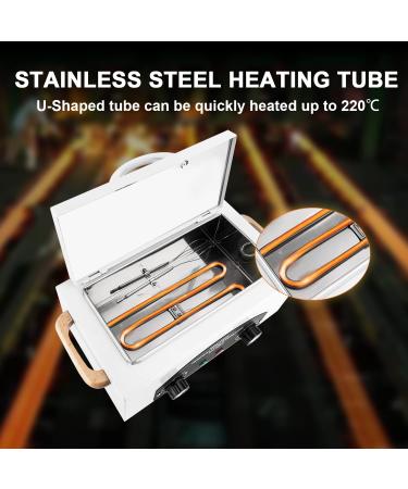 2L Hot Towel Cabinet with Stainless Tray - High Temp Nail Salon Cleaning Box - 300W Dry Heat Spa Equipment for Barber Tools - 6 Piece Set - Buy Online on GoSupps.com