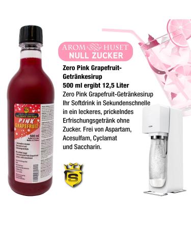 Buy Zero Beverage Syrup - 500ml (Pink Grapefruit) | Makes 12.5 Liters | International Shipping - Buy Online on GoSupps.com