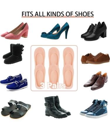 JEWYOCO Moisturizing Socks 3 Pairs Soft Breathable Spa Repairing and Softening Dry Cracked Feet Skins Ventilate style Beige Size 5-9 - Buy Online on GoSupps.com