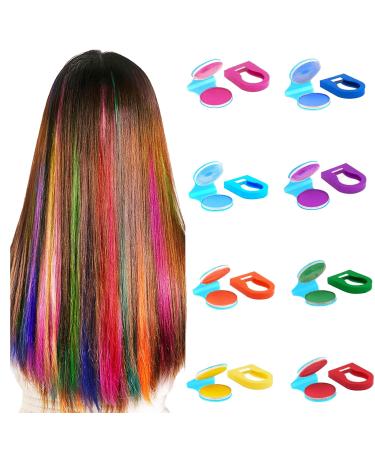 Xumann 8PCS Hair Chalks for Girls Kids Washable DIY Washable Temporary Hair Chalk for Halloween Makeup Birthday Party - Buy Online on GoSupps.com