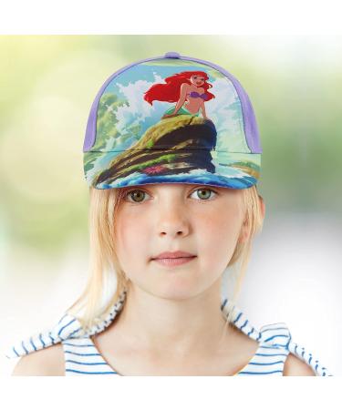 Disney Girls Baseball Cap | Princess & Little Mermaid Ariel Kids Hat (Ages 4-7) - Green - Buy Online on GoSupps.com