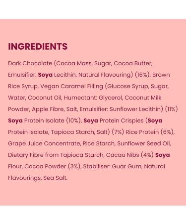 Bounce Caramel Millionaire Plant Protein Balls Coated in Smooth Dark Chocolate 12 x 40g Individual Vegan Protein Balls - Buy Online on GoSupps.com