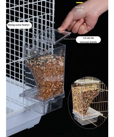 Automatic No Mess Bird Feeder for Parakeet Canary Cockatiel Finch - Bird Cage Accessories - Buy Online on GoSupps.com