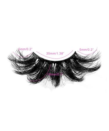 Manzelun Natural 18mm 3D Mink False Eyelashes - Long, Dramatic, and Wispy Russian Strip Lashes - 7 Pairs - Buy Online on GoSupps.com