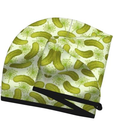 Sushi Dill Pickles Coral Velvet Dry Hair Cap | Quick-Dry Hair Towel Wrap for Women & Men | Ideal for Travel & Home - International Shipping Available - Buy Online on GoSupps.com