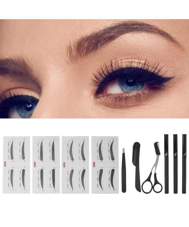 Professional Eyebrow Care Set - Trim Tweezers Scissors & Razor for Men & Women | Portable All-in-One Kit - Buy Online on GoSupps.com
