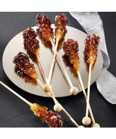 Schrader Brown Rock Candy Sticks - 10 Pieces (172g) | Premium International Shipping - Buy Online on GoSupps.com