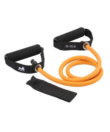 REEHUT Resistance Bands exercise band Resistance Band with Handles Door Anchor and Manual for Resistance Training Physical Therapy Home Workouts Fitness Pilates Boxing Strength Training 6-Orange (30-35 lbs.)
