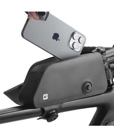 Rhinowalk Magnetic Lock Waterproof Bike Frame Bag | Front & Top Tube Pocket | Black Bicycle Accessories - Buy Online on GoSupps.com