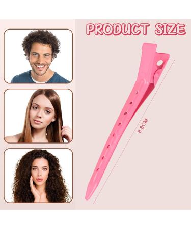 Acooruiteng Hair Clips for Styling Professional Alligator Clips Alligator Hair Clips with Holes Hair Styling Clips Duck Bill Clips for Hairdresser Women Men Barber Salon and Home 6 Pcs - Buy Online on GoSupps.com