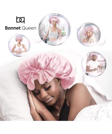 Bonnet Queen Satin Silk Sleeping Cap - Adjustable Night Hair Care for Curly Long Hair | Mr. Motorship - Buy Online on GoSupps.com