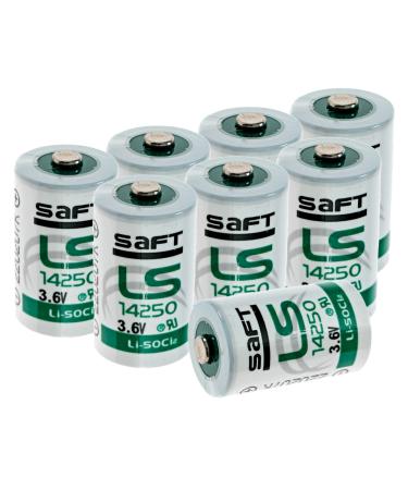 Synergy Digital Replacement Batteries Compatible with LS14250 Replacement (Li-SOCl2 3.6V 1200 mAh) Ultra High Capacity combo-pack includes: 8 x LS14250 Batteries
