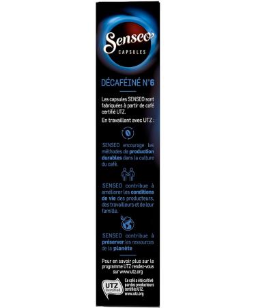 Senseo Decaffeinated Capsules No. 6 10 Aluminum Capsules Compatible with Nespresso Machines 52 g - Buy Online on GoSupps.com