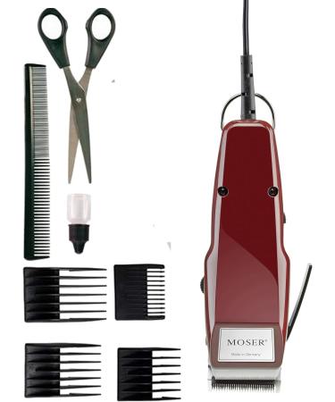 Moser 1400 Hair Clipper for Men - Professional Cable Clipper with Accessories & 5 Lockable Positions (0.7-3mm) | International Shipping Available - Buy Online on GoSupps.com