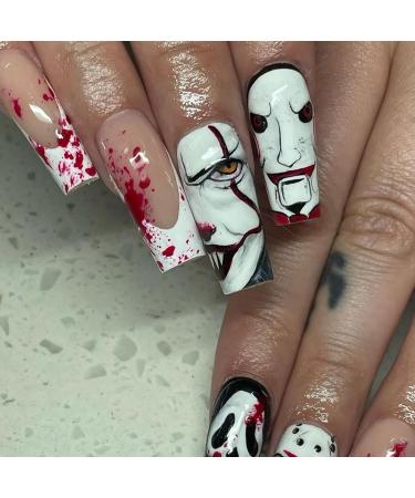 Halloween Nail Stamping Plate & Kit | Scary Movie Characters | DIY Horror Nail Art for Women & Girls - Buy Online on GoSupps.com