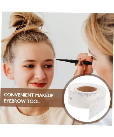 Beatifufu Brow Ruler Sticker 1 Roll Stickers Microblading Ruler Sticker Eye Brow Stencil Mold Drawing Pen Eyebrow Trimming - Buy Online on GoSupps.com