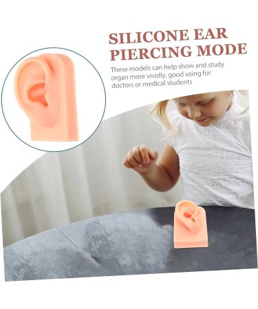 ULTECHNOVO Silicone Ear Model for Practice and Display - Khaki Silicone Human Ear Prosthesis with Perforation - Buy Online on GoSupps.com