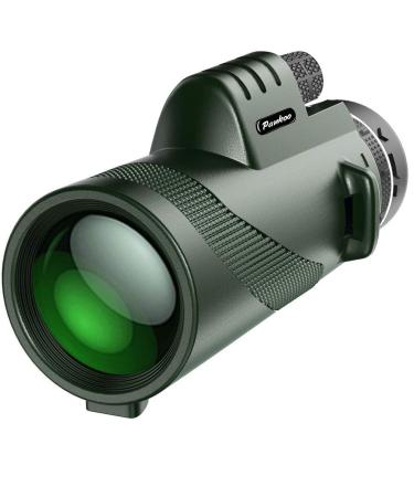 Pankoo 40X60 Monocular High Power Monocular Scope for Bird Watching Traveling Concert Sports Game with Phone Adapter Tripod