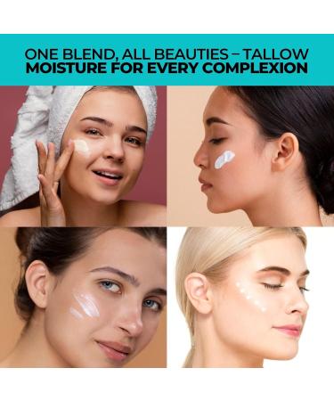 Get Wavy Organics Beef Tallow Sunscreen SPF 30 Organic Mineral Sunblock with Zinc Oxide | Non-Greasy 2-in-1 Moisturizer & Sunscreen | Natural UV Protection for Face and Body | 2 oz - Buy Online on GoSupps.com