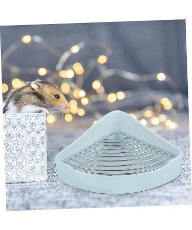 HANABASS Small Pet Ceramic Toilet Rabbit Litter Tray Chinchilla Potty Tray Rabbit Toilet Cat Toilet Ceramics 24x18.5cm Sky-blue - Buy Online on GoSupps.com