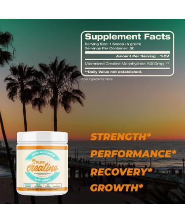 American Standard Creatine Monohydrate Powder - 5000mg for Muscle Growth, Recovery & Performance | Unflavored Micronized Formula - 60 Servings, 300g - Buy Online on GoSupps.com