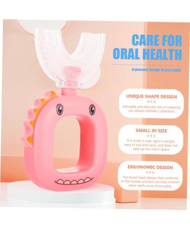 Healeved U-Shaped Toothbrush for Kids | 4-Pack Children's Oral Care Tools | Sweet & Fun Design for Easy Brushing | Ideal Household Products for Children - Buy Online on GoSupps.com