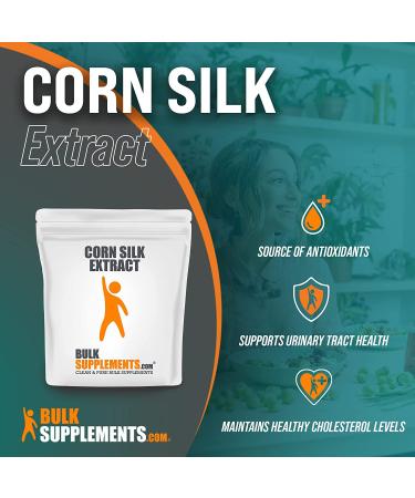 BulkSupplements Corn Silk Extract Powder - Bladder Support Supplement - Urinary Tract Health - 500g - 1.1lbs - Buy Online on GoSupps.com