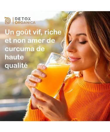 Detox Organica -Organic Turmeric-250g Turmeric Powder-5% Curcumin-100% Natural and Vegan-no additives - Buy Online on GoSupps.com