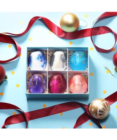 BFF BEAUTY Soap Rocks Set - 6pcs Hand Face Body Bar Soap - Gemstone Soap Bars for Women & Men - Moisturizing Skin - Birthday Gift Idea - Buy Online on GoSupps.com