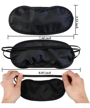 Blindfold Sleep Masks Set of 50 with Earplugs - Team Building Games Party Eye Shade Cover for Women Men Kids - Adjustable Strap and Nose Pad - 4 Layers Black - Buy Online on GoSupps.com