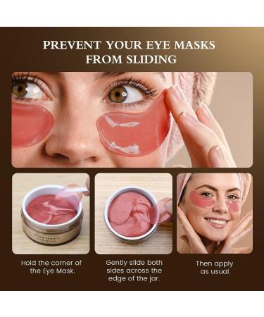 Puffy Eyes Smoothing Under Eye Patches - Caffeine Eye Masks for Wrinkles Dark Circles & Undereye Bags - Brightening Vegan Skincare Treatment for Men & Women - Buy Online on GoSupps.com