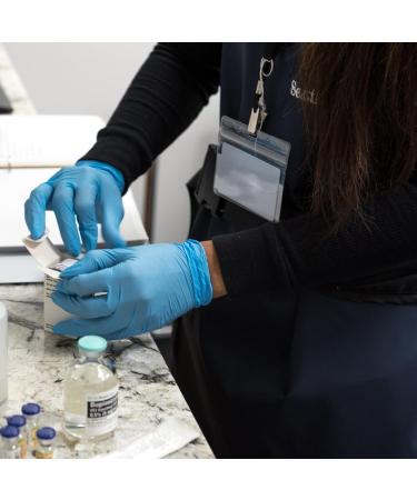 3 mil Blue Nitrile Gloves - Small (Pack of 100) | Latex-Free, Chemo-Rated Disposable Gloves - Buy Online on GoSupps.com