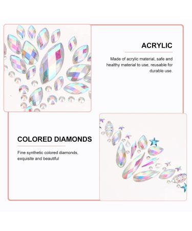 Hair Rhinestones & Eye Body Stickers | 4 Sheets of Face & Eyebrow Gems for Glam Looks - Buy Online on GoSupps.com