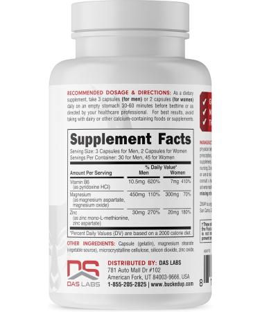 Bucked Up ZMA Capsules Anabolic Mineral Support - Bucked Up Essentials (30-45 Servings 90 Capsules) - Buy Online on GoSupps.com