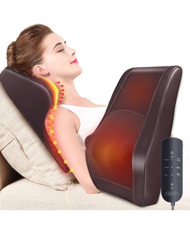 Omassa massage device Neck massager with warmth Shiatsu massage devices 3D kneading back massage muscle pain relief for neck back legs legs gifts for men women mom dad R8-brown - Buy Online on GoSupps.com