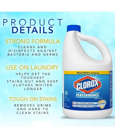 Bulk Bleach Liquid Cleaner for Laundry & Bathroom - 121 oz + Free 6-Pack Microfiber Cloths | Effective Multi-Purpose Cleaning Solution - Buy Online on GoSupps.com
